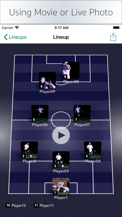 LineupMovie for Soccer