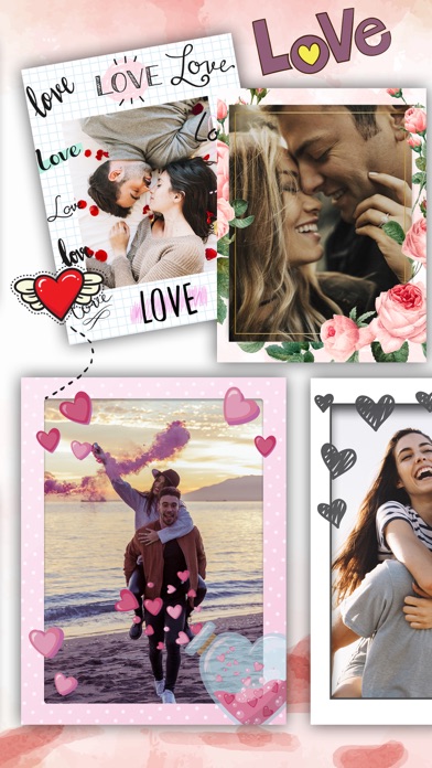 How to cancel & delete Love frames for pictures - Create postcards with romantic love pictures from iphone & ipad 2