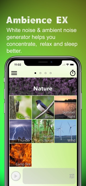 Ambience EX - 幫助您放鬆、專注、入睡的白噪音(圖1)-速報App