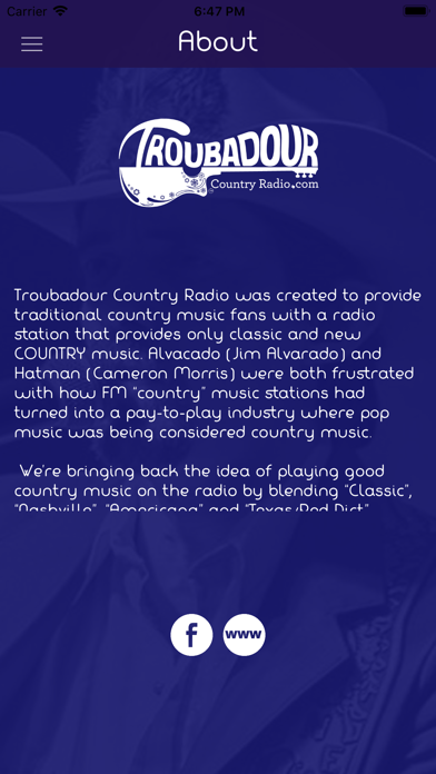 Troubadour Country Radio screenshot 3