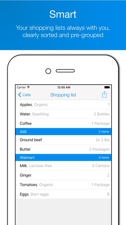 pon - Smart Shopping List