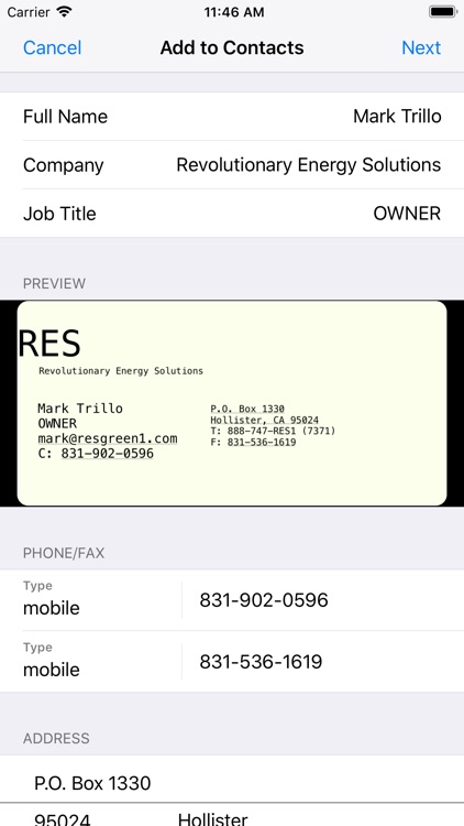 Business Card Helper screenshot-5