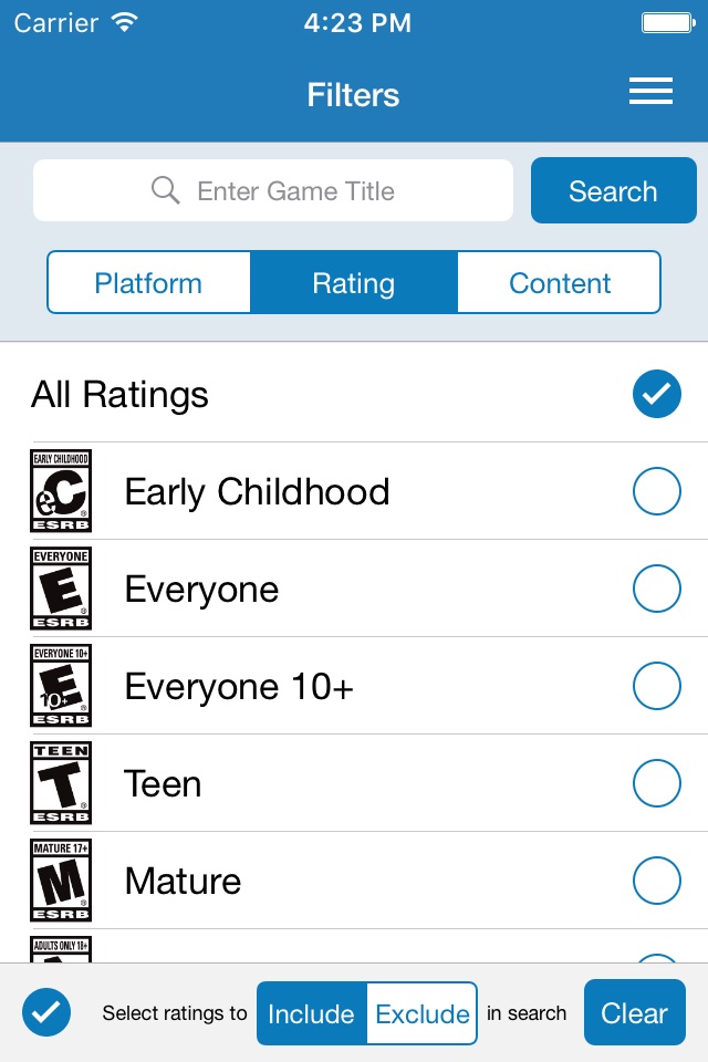 Video Game Ratings by ESRB screenshot 3