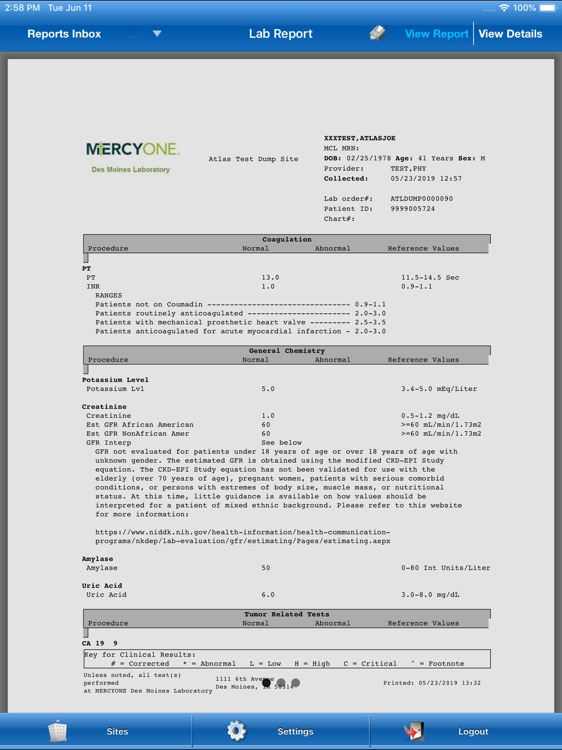 MercyOne Lab for iPad screenshot-4