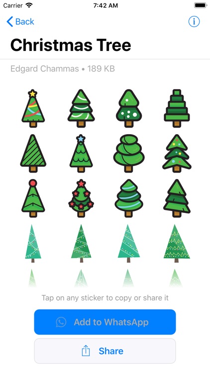 Xmas Stickers, Merry Christmas