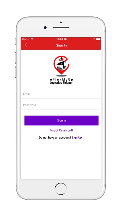 ePickMeUp Logistics Shipper