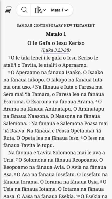 O LE Tusi Pa'ia - Samoan Bible screenshot 2