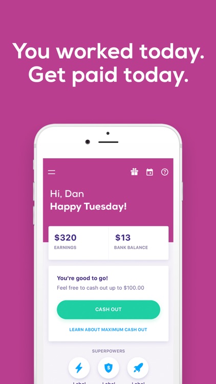 Earnin - Get Paid Today screenshot-0