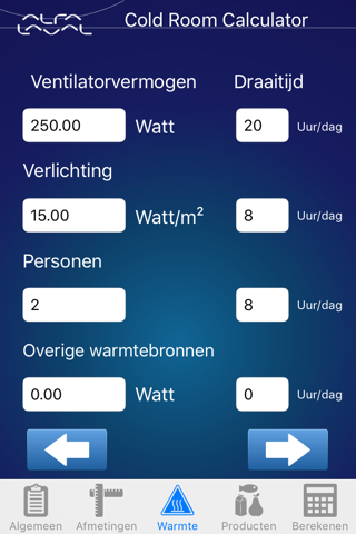 Cold Room Calculator screenshot 3