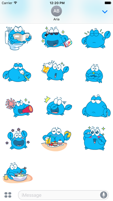 Animated Blue Crab Stickers screenshot 4