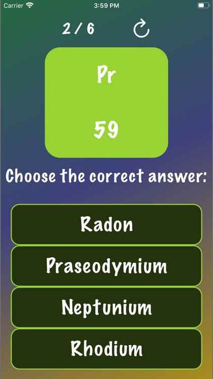 YourChemicalQuizApp screenshot-5