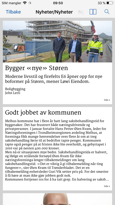 Trønderbladet eAvis screenshot 3