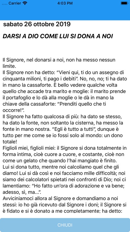 In ascolto di Don Ottorino