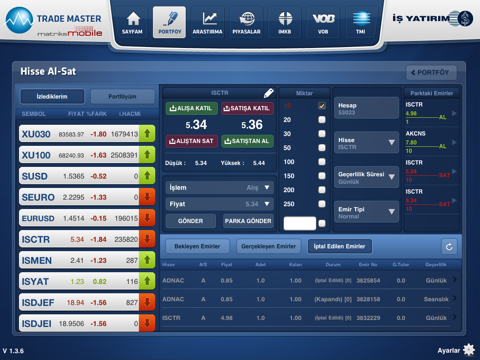 İşYatırım TradeMaster for iPad screenshot 3