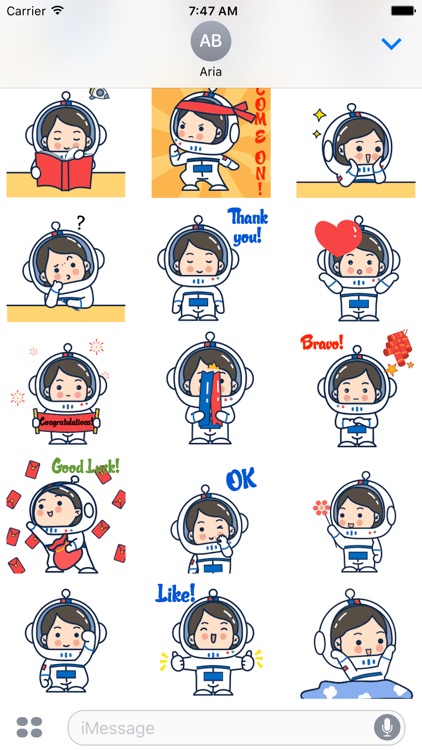 Cute Little Astronaut Sticker