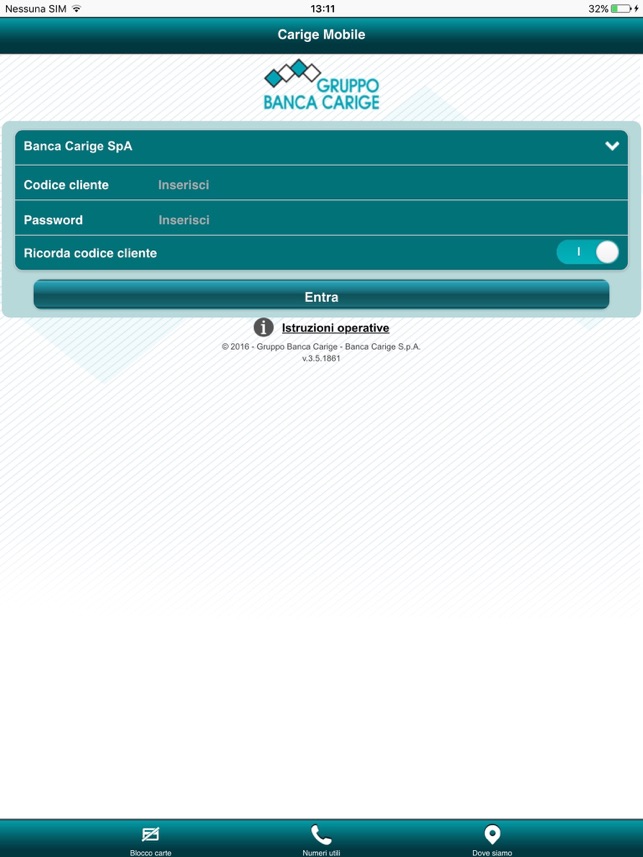 CARIGE MOBILE SCARICA