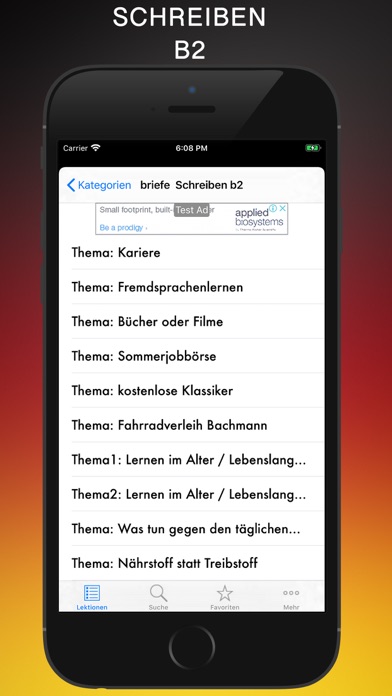 Schreiben B2 screenshot 2