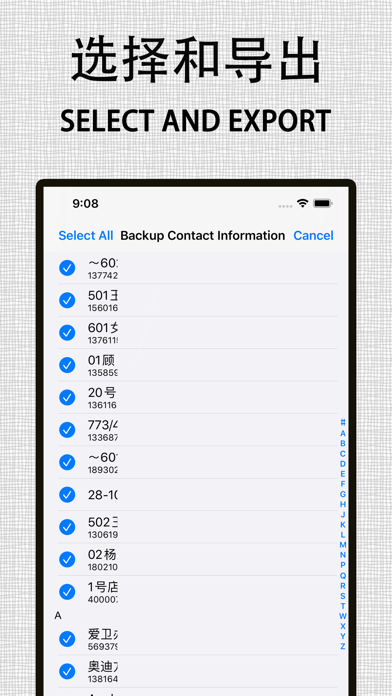 Save contacts to Excel screenshot 2