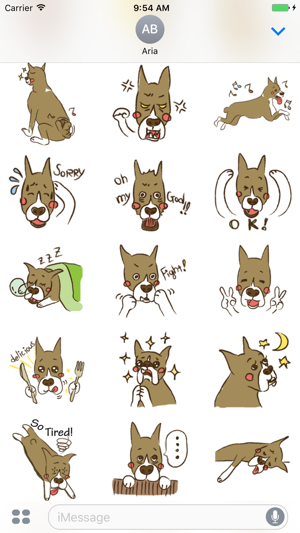 Manly Boy A Boxer Dog Sticker(圖2)-速報App