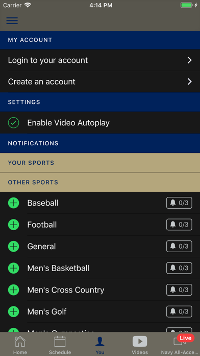 How to cancel & delete Navy Sports from iphone & ipad 3