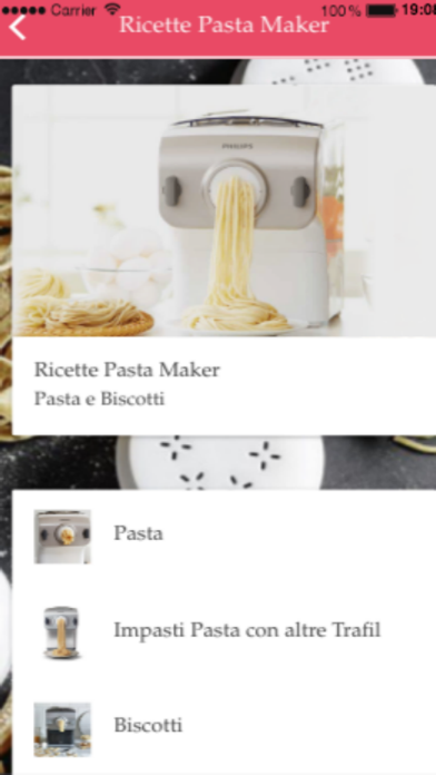 Ricette Pasta Maker screenshot 2