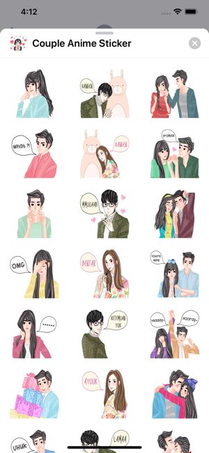 Couple Anime Sticker(圖2)-速報App