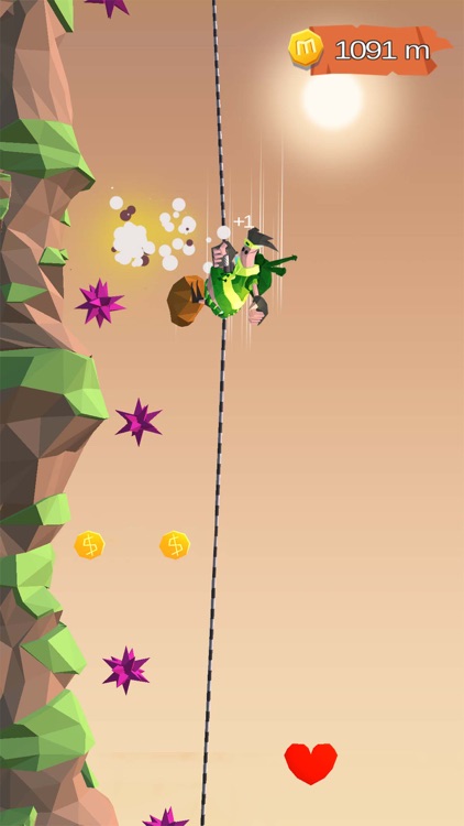 Rappelling - popular flip game