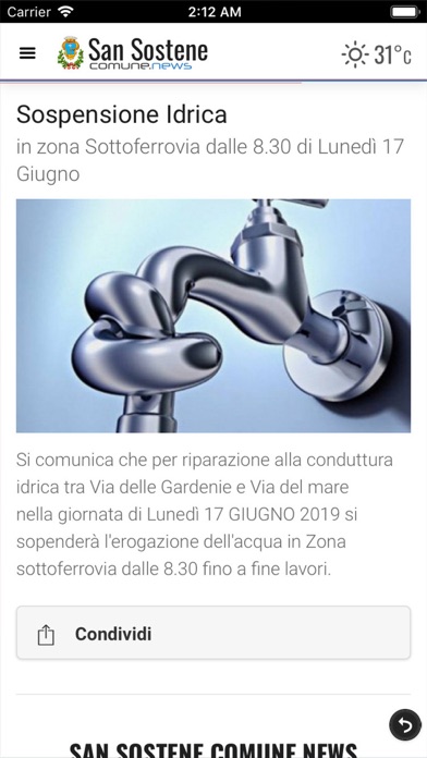 ComuneNews San Sostene screenshot 2