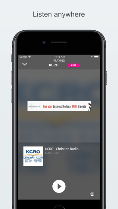 KCRO - Christian Radio screenshot 2