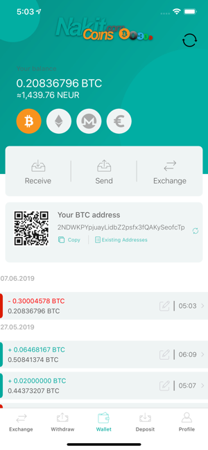 NakitCoins Wallet