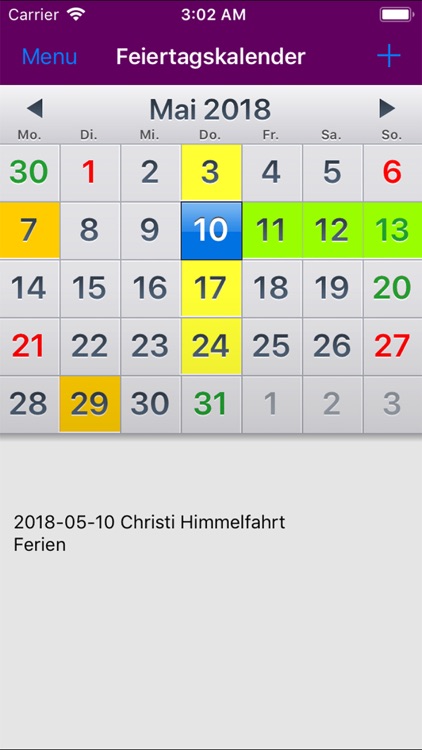 Kalender 2019 Deutschland