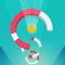 Swipe the screen to jump ball and fall through tower, break the towers
