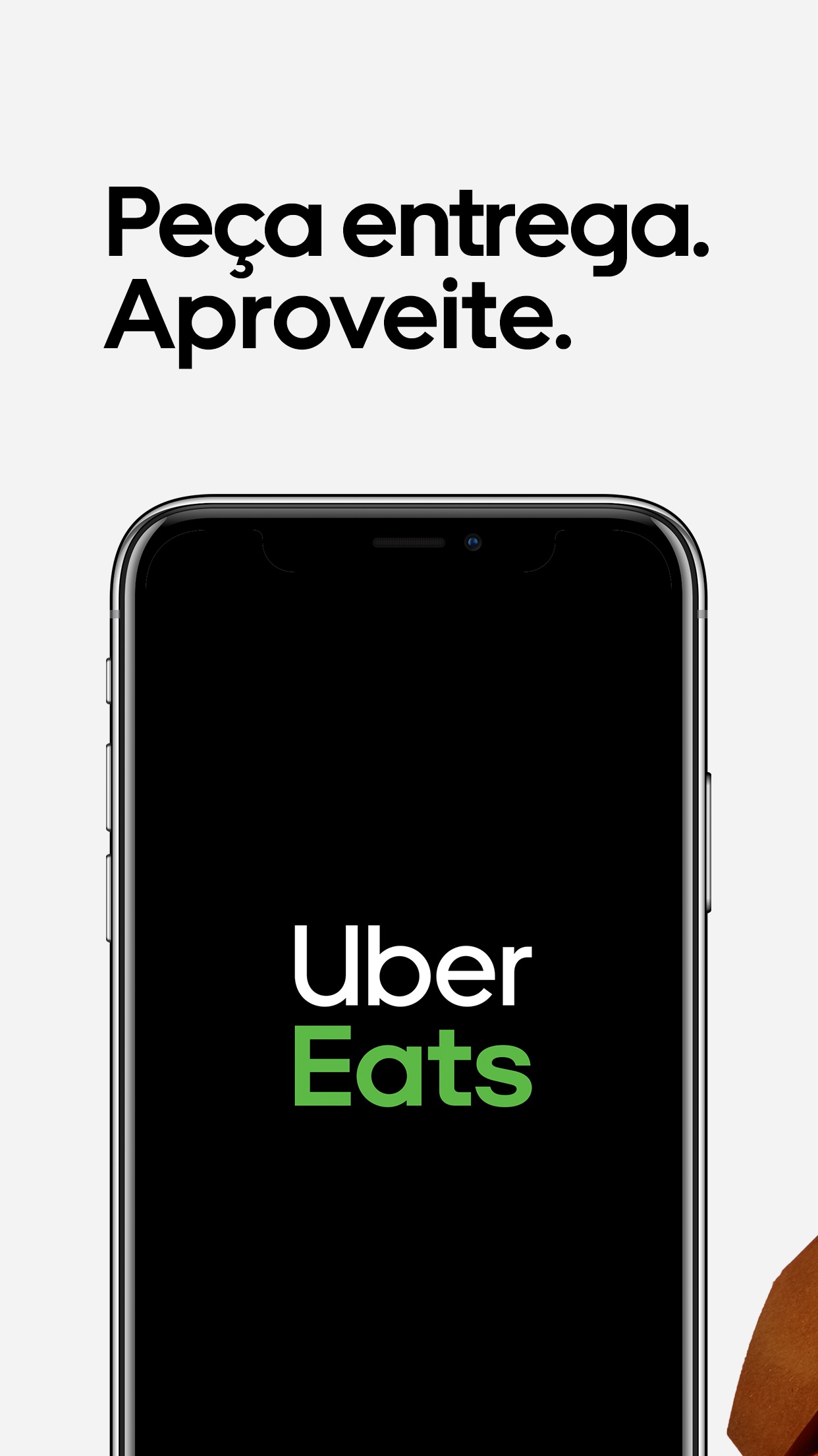 Screenshot do app Uber Eats: entrega de comida
