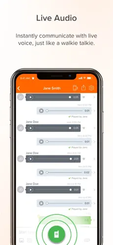 Captura de Pantalla 2 Walkie-Talkie PTT de Voxer iphone