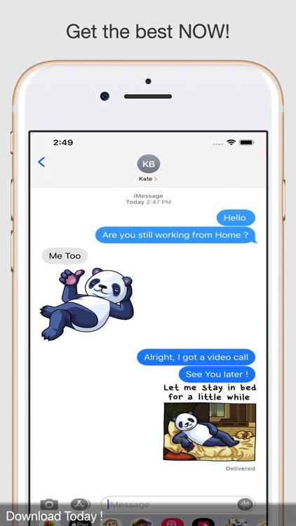 Cute Panda Messages screenshot-0