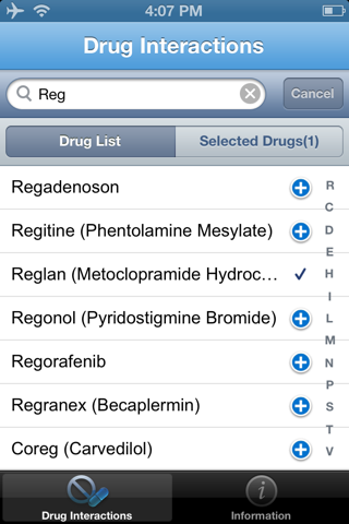 IBM Micromedex Drug Interact - náhled