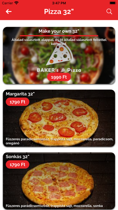 Baker's Pizza screenshot 2