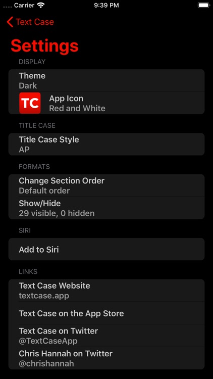 Text Case