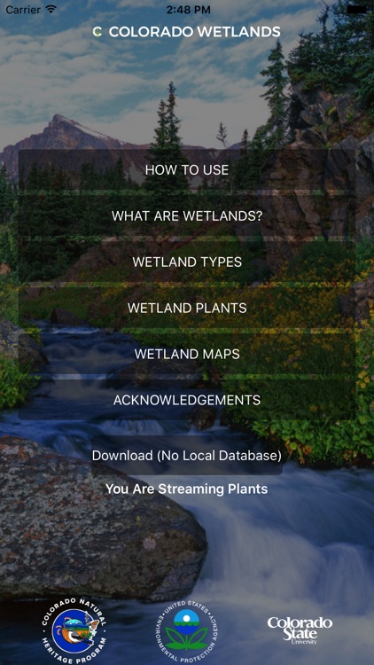 Colorado Wetlands Mobile App