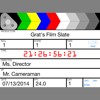 Grat's Film Slate/Clapboard - Grat Crabtree