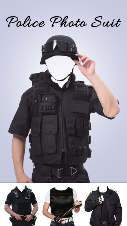 Men Police Photo Suit screenshot-5