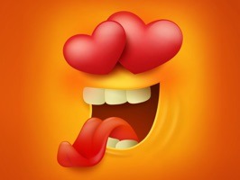 Stickers Cartoon 3D Emoji Love