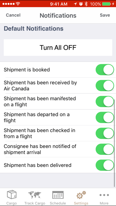 How to cancel & delete Air Canada Cargo from iphone & ipad 3