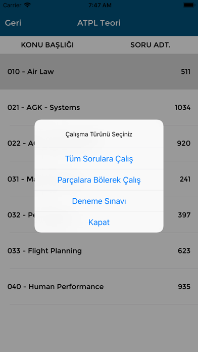 How to cancel & delete ATPL Teori - Pilotaj Mülakat from iphone & ipad 3