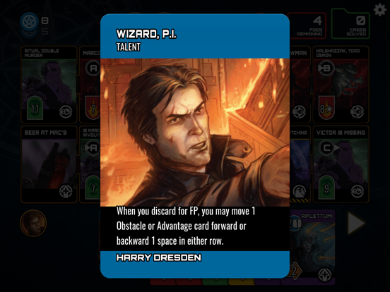 Dresden Files Co-op Card Game Screenshots