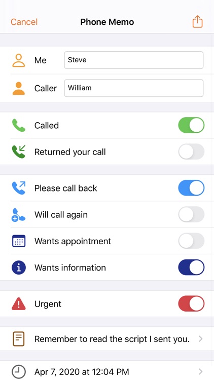 Phone Memos