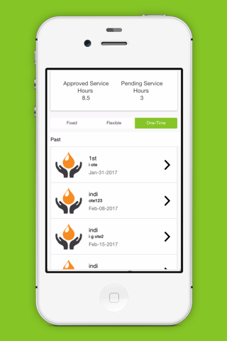 Volunteer App - náhled