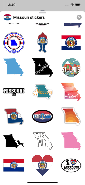 Missouri emoji - USA stickers(圖3)-速報App