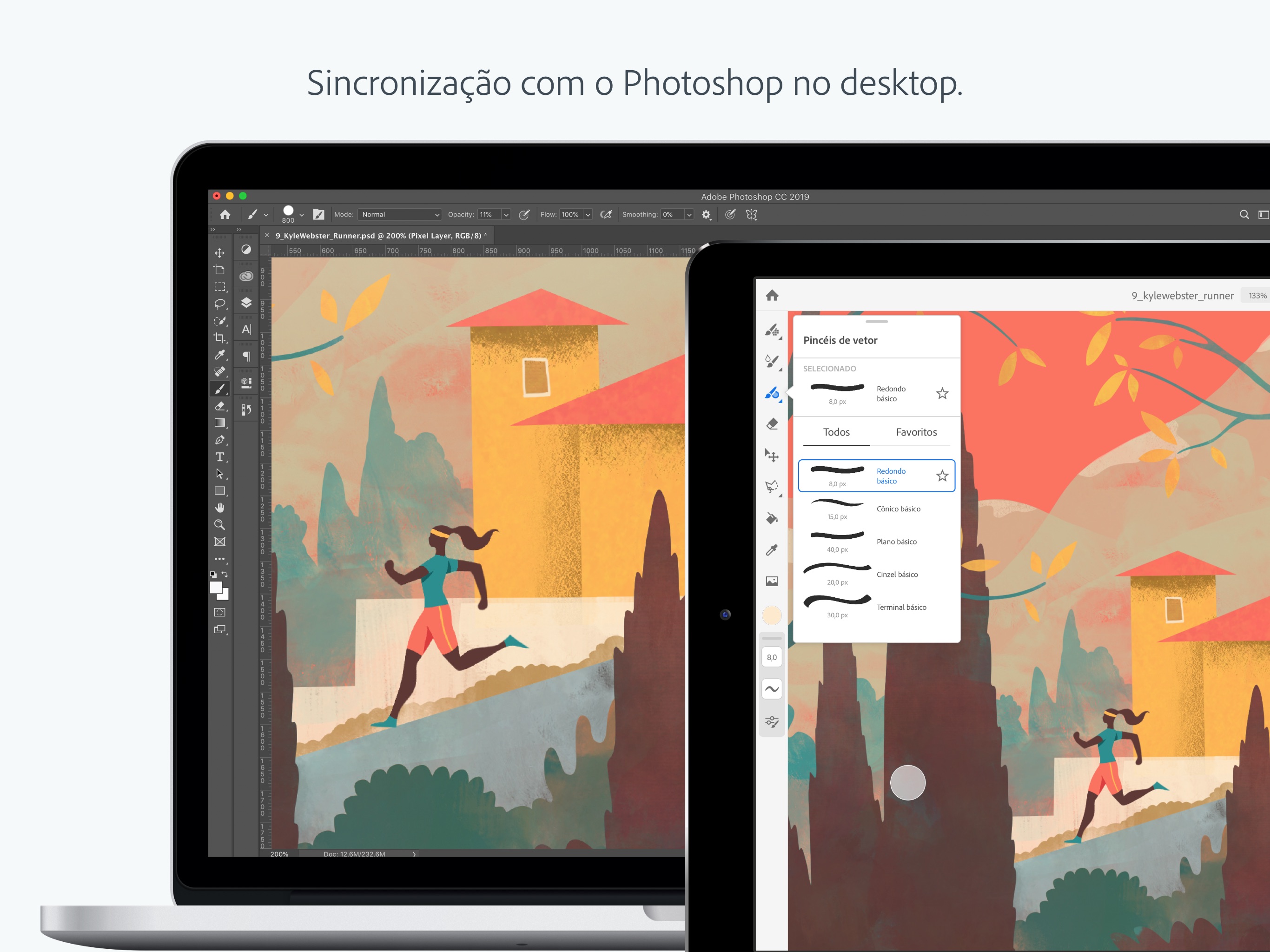 Screenshot do app Adobe Fresco - Desenhe e pinte