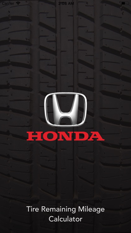 Honda Tire Mileage Calculator